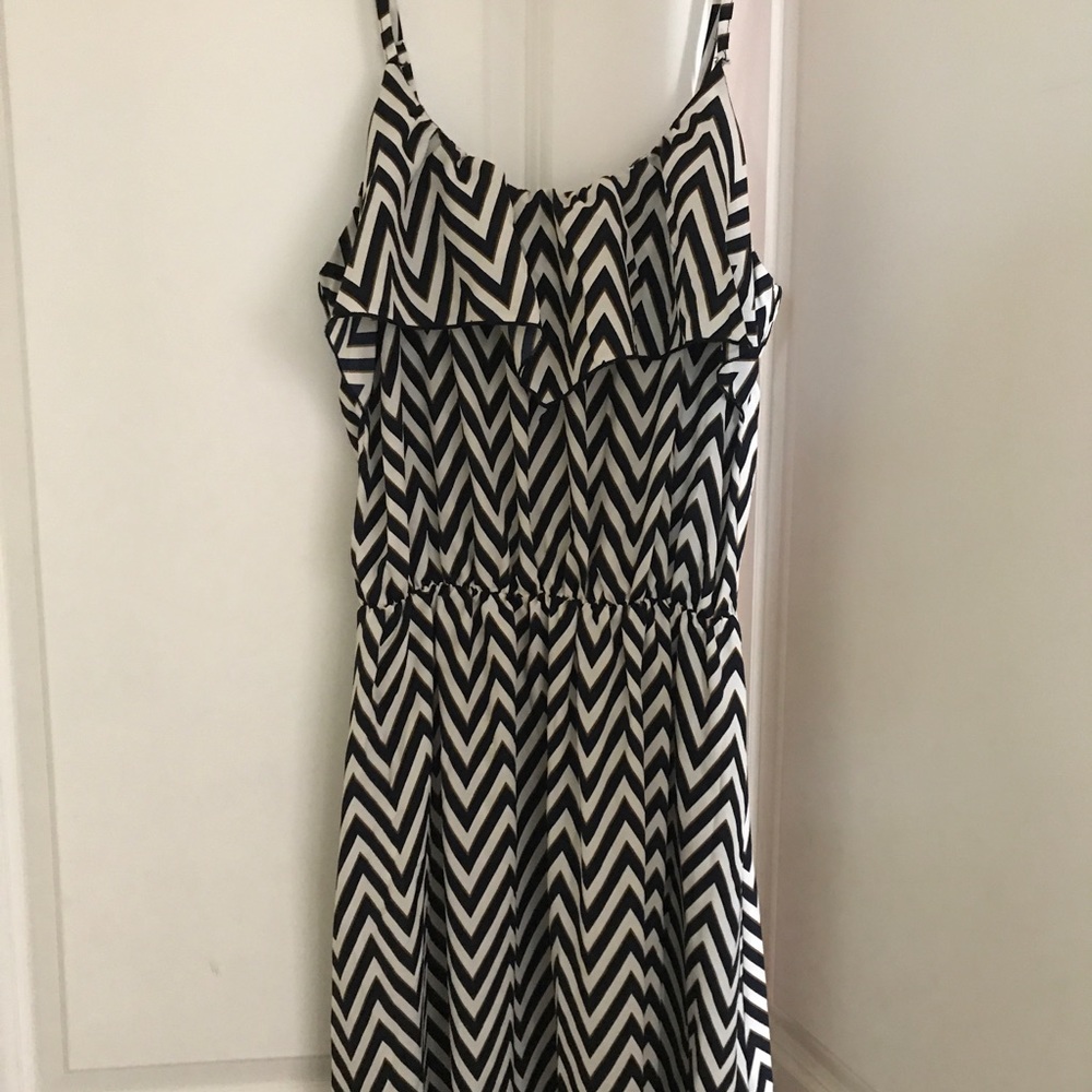 Zig zag design maxi dress